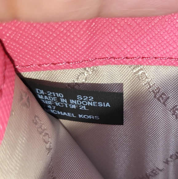 🆕️MICHAEL🌻KORS Jet Set Charm Hibiscus MD Slim Wallet Leather - Picture 8 of 11